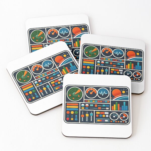 Item preview, Retro Sci-Fi Interface Panel designed and sold by KawaiiOrbit.