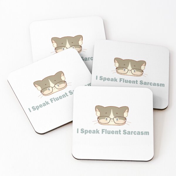 Item preview, I Speak Fluent Sarcasm – The Cat That Never Forgives ❀ designed and sold by DLuci.