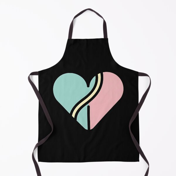 Item preview, Minimalist Segmented Pastel Heart with Path Illustration designed and sold by Silent Watch Threads..
