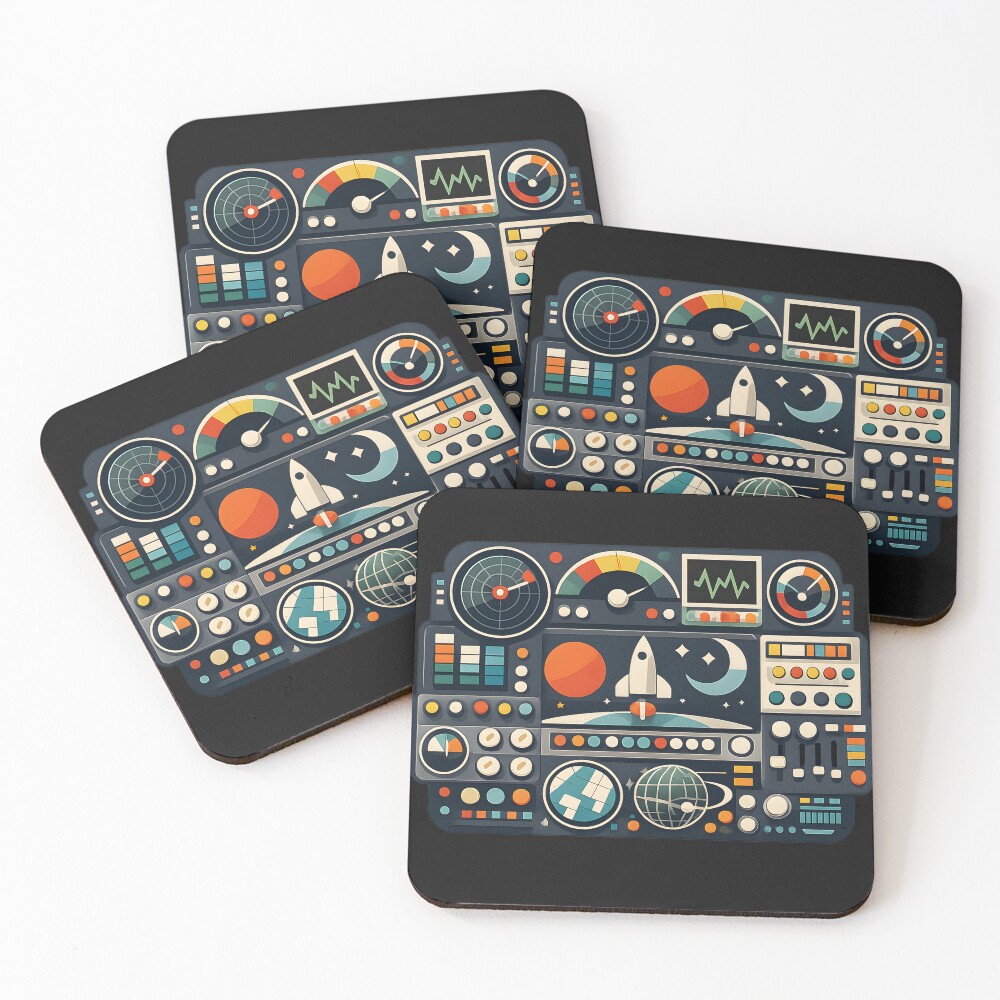 Item preview, Coasters (Set of 4) designed and sold by KawaiiOrbit.