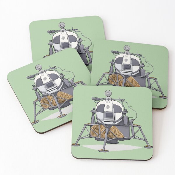 Item preview, Moon Landing Diagram – Apollo Era Space Exploration designed and sold by KawaiiOrbit.