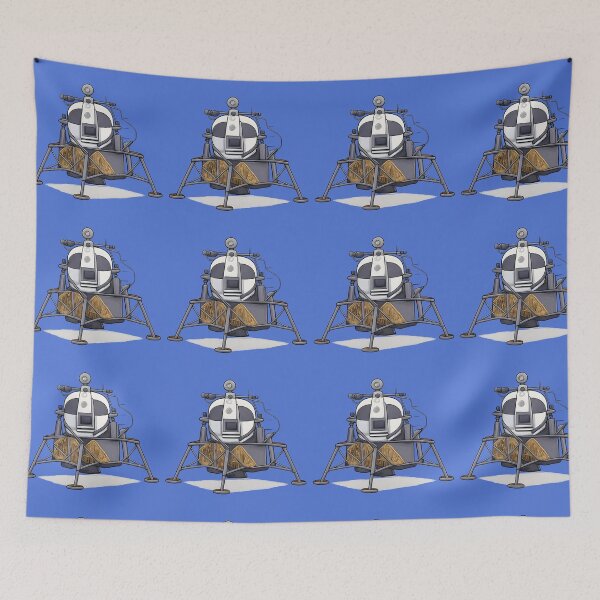Item preview, Moon Landing Diagram – Apollo Era Space Exploration designed and sold by KawaiiOrbit.