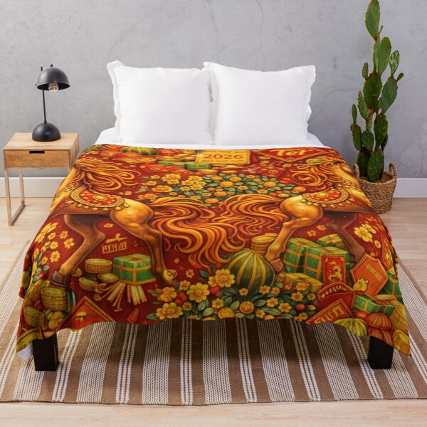 Item preview, 2026 Năm Giáp Ngọ Pattern – Vietnamese Tết Horse Seamless designed and sold by PunchDrop.
