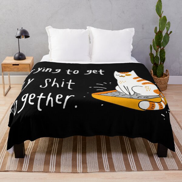 Item preview, Trying to Get My Shit Together – Cat Art designed and sold by CreareAT.