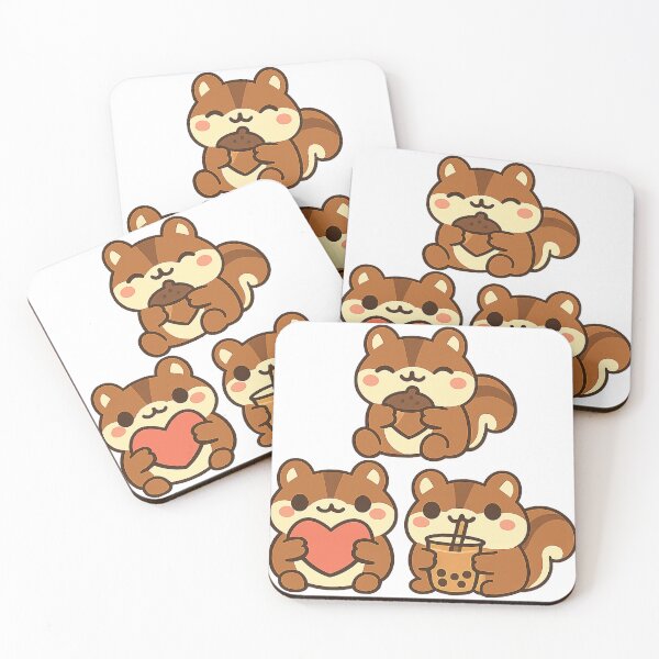 Item preview, Three squirrels, three atmospheres: matcha, love, and peace. designed and sold by Ach&Koor.