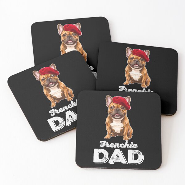 Item preview, Frenchie Dad – French Bulldog with Beret Funny Dog Shirt designed and sold by FrancophileFun.