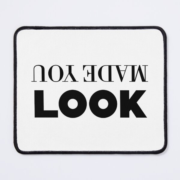 Item preview, Made You Look Minimal Text Art designed and sold by Artfully Entertained.