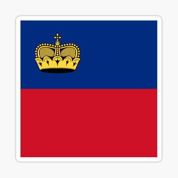 Item preview, Liechtenstein National Flag Clean Design designed and sold by NTGUILTY.
