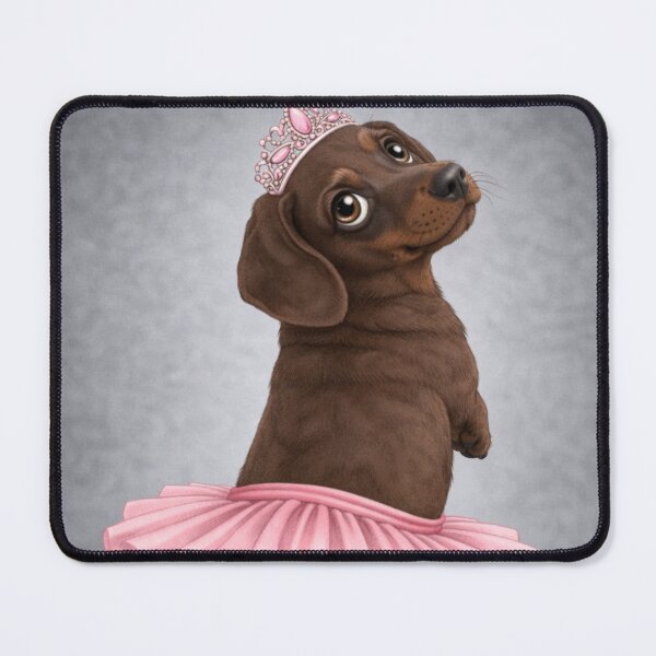 Item preview, Dachshund Ballerina Princess – Cute Sausage Dog in Pink Tutu designed and sold by Darlin8888.