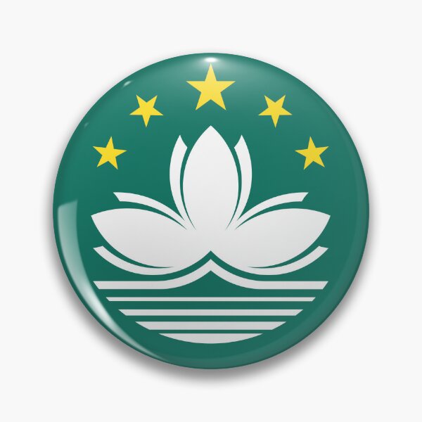 Item preview, Macau Flag Clean Modern Design designed and sold by NTGUILTY.