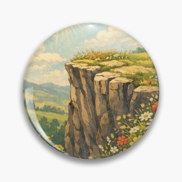 Item preview, Midsommar Ceremonial Cliff – Dark Folk Horror Floral Landscape Art designed and sold by The Yawning Grave .
