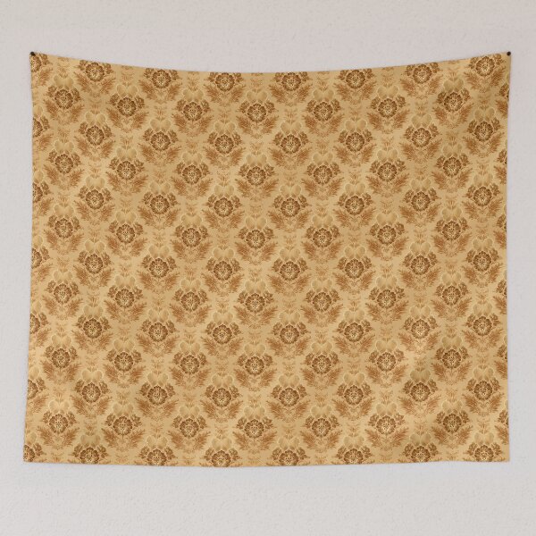 Item preview, Soft Gold Damask Floral designed and sold by Jirka Svetlik, Studio Illuvision.