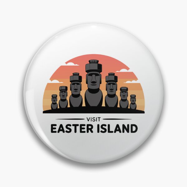 Item preview, Retro Easter Island Stone Faces Rapa Nui Vibes designed and sold by Blok45.