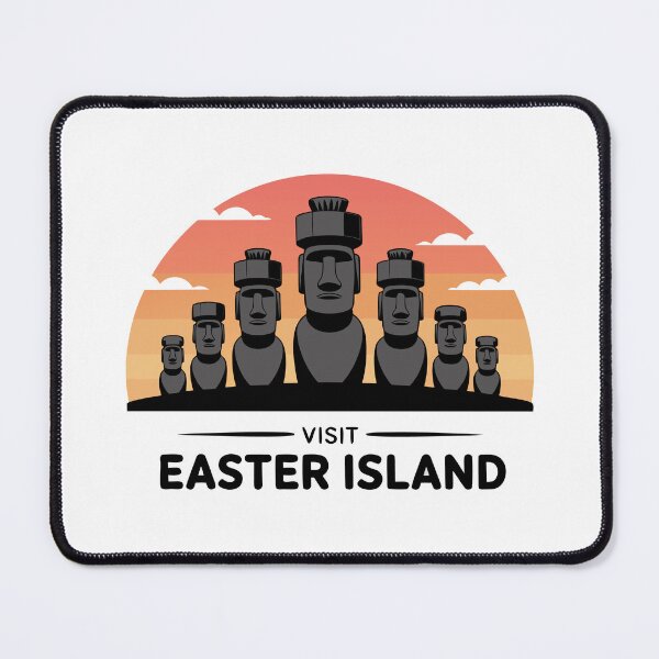 Item preview, Retro Easter Island Stone Faces Rapa Nui Vibes designed and sold by Blok45.