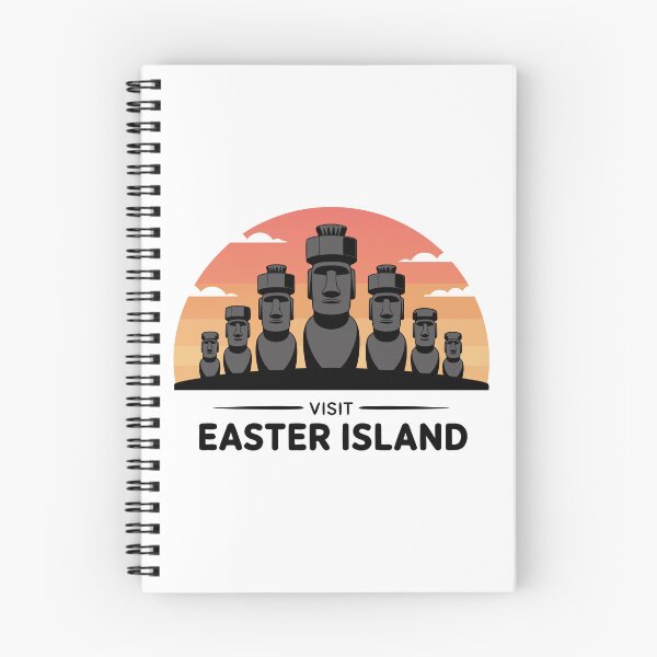 Item preview, Retro Easter Island Stone Faces Rapa Nui Vibes designed and sold by Blok45.
