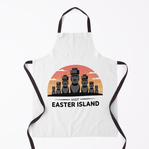 Item preview, Retro Easter Island Stone Faces Rapa Nui Vibes designed and sold by Blok45.