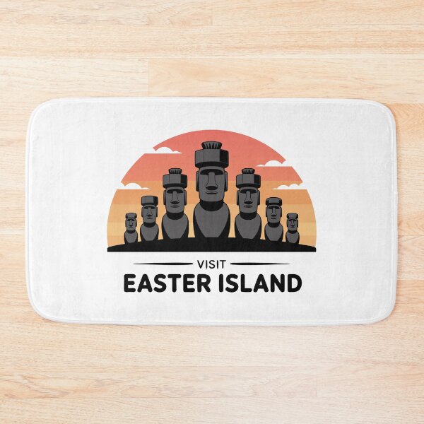 Item preview, Retro Easter Island Stone Faces Rapa Nui Vibes designed and sold by Blok45.