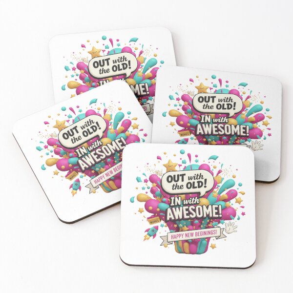Item preview,  Funny New Year 2026 Quote 3D Art – Out with the Old, In with Awesome | Percent Designs designed and sold by MonaRose_Art.
