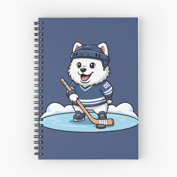 Item preview, Cute Samoyed Ice Hockey Puppy | Happy Winter Puppy designed and sold by The Real Life Symphony.
