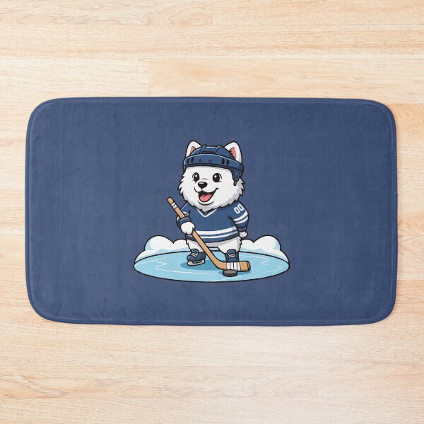 Item preview, Cute Samoyed Ice Hockey Puppy | Happy Winter Puppy designed and sold by The Real Life Symphony.