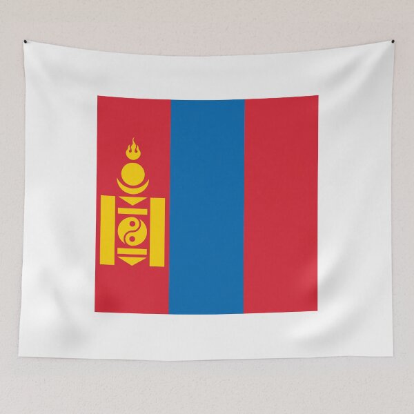 Item preview, Mongolia National Flag Bold Design designed and sold by NTGUILTY.