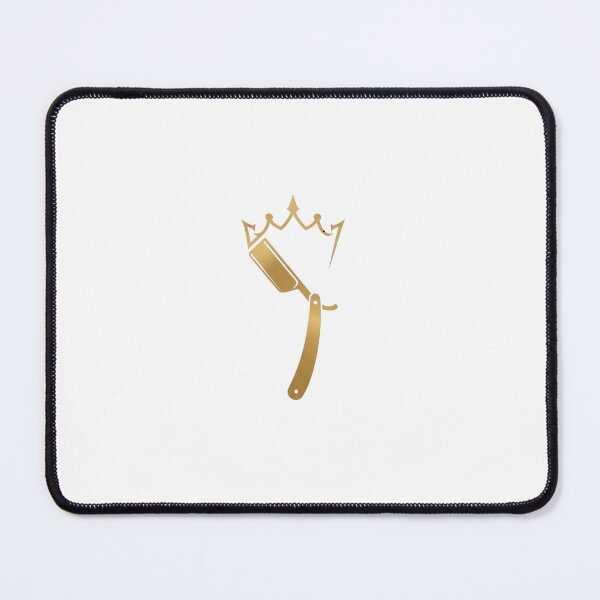 Item preview, Golden Barber Razor with Crown – Luxury Barber King Design designed and sold by ZYNORAworld.