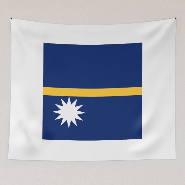 Item preview, Nauru Flag Clean Modern Design designed and sold by NTGUILTY.