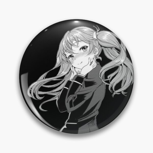 Item preview, Roshidere | Masha Black and White Sticker designed and sold by milkcarbon.