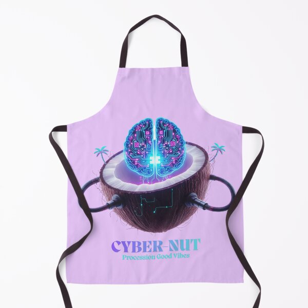 Item preview, Cyber-Nut: Coconut Brain Technology Art designed and sold by KiddoCavePrints.