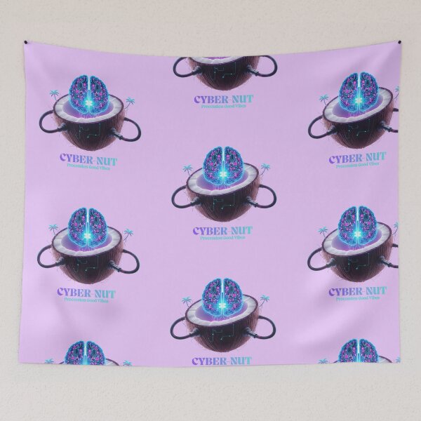 Item preview, Cyber-Nut: Coconut Brain Technology Art designed and sold by KiddoCavePrints.