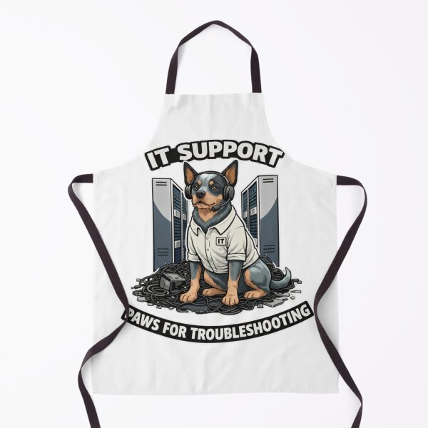 Item preview, Blue Heeler IT Support Shirt - Paws for Troubleshooting Funny Australian Cattle Dog Tech Gift designed and sold by Pulse & Paws | Pop Culture Tees and Stickers.
