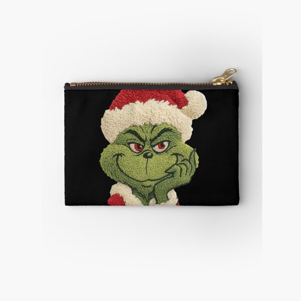Item preview, Smug Grinchy Christmas Mood Fuzzy Santa designed and sold by ChaaiTee.