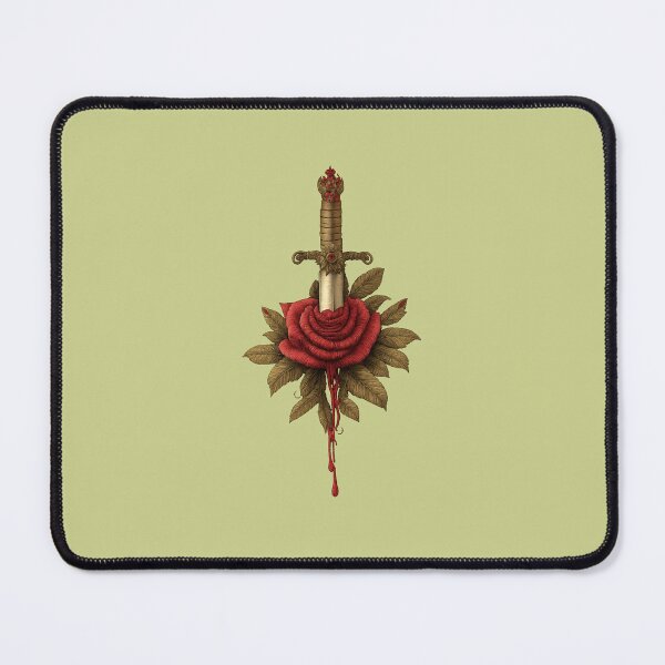 Item preview, Dagger Through Rose - Dark Romance Tattoo Valentine Art designed and sold by Midnight Garden.