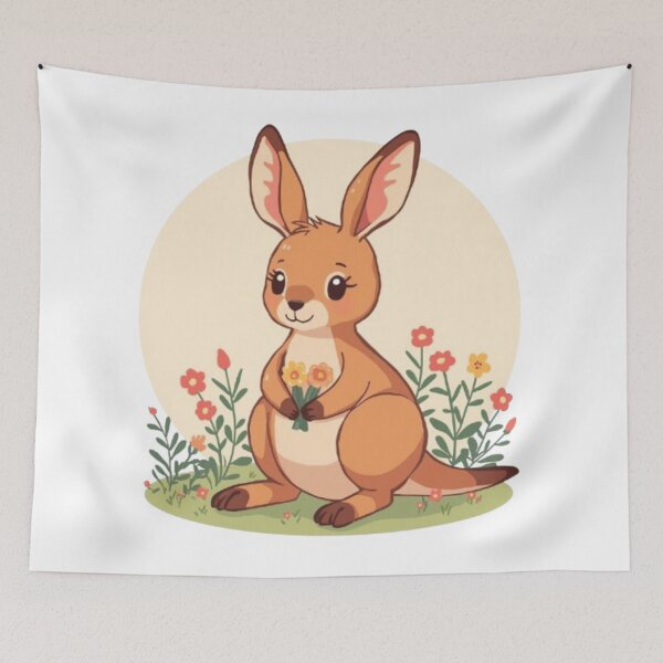 Item preview, Adorable Chubby Orange Kangaroo designed and sold by aqua1001.