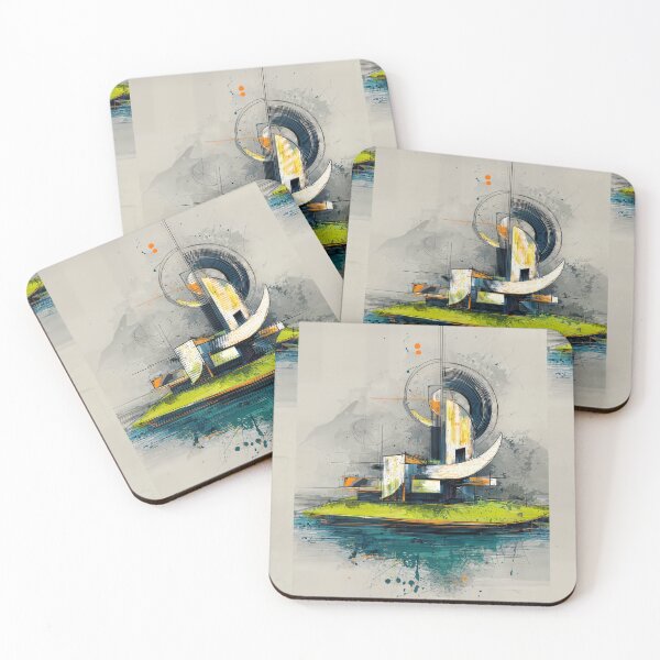 Item preview, Reimagining Island Cities Through Modern Geometry and Expressive Architecture designed and sold by OlfactoART Studio.