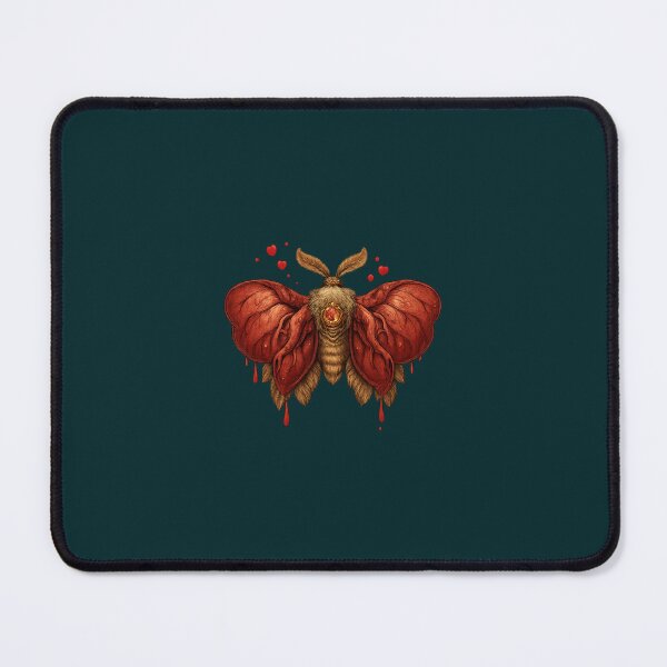 Item preview, Moth With Heart Wings - Dark Romantic Nocturnal Valentine Art designed and sold by Midnight Garden.