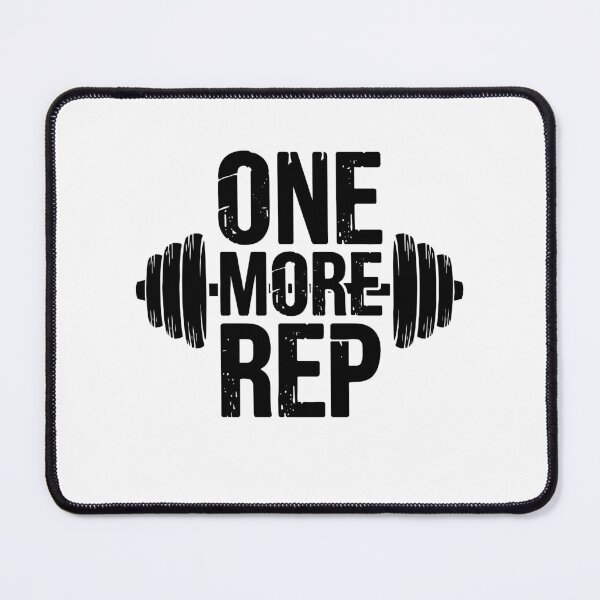 Item preview, One More Rep Hardcore Gym Motivation Typography Art designed and sold by Mido tee art shop.