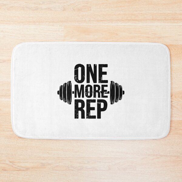 Item preview, One More Rep Hardcore Gym Motivation Typography Art designed and sold by Mido tee art shop.