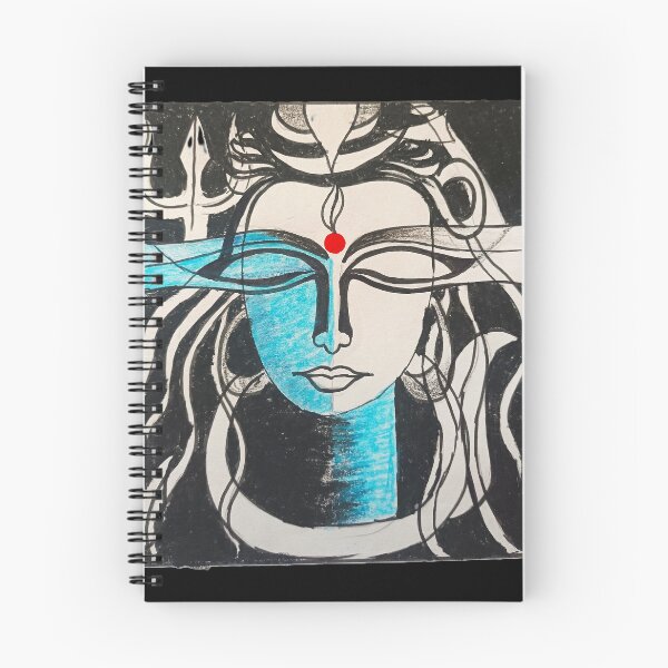 Item preview, Abstract Shiva Portrait - Hindu Deity Spiritual Art designed and sold by Designnari.