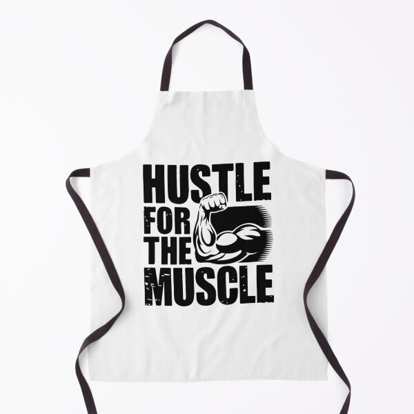 Item preview, Hustle For The Muscle Bold Gym Quote Art designed and sold by Mido tee art shop.
