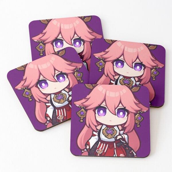 Item preview, Yae Miko Chibi - Lady Guuji of Grand Narukami Shrine Fan Art designed and sold by Jimakmo.