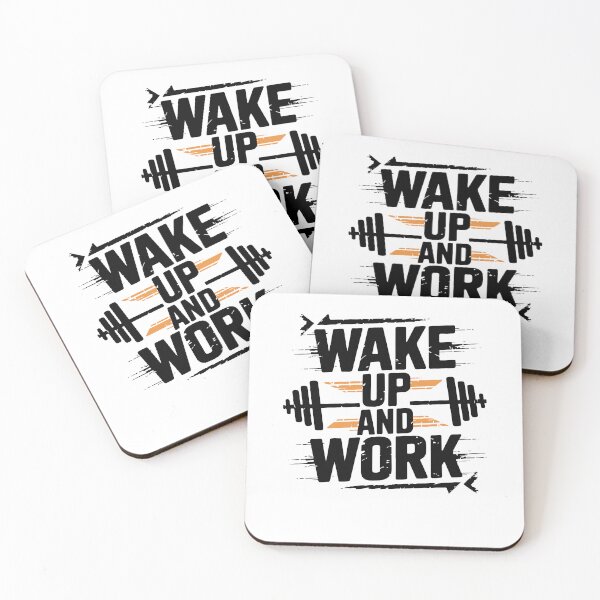 Item preview, Wake Up And Work Relentless Gym Motivation Art designed and sold by Mido tee art shop.