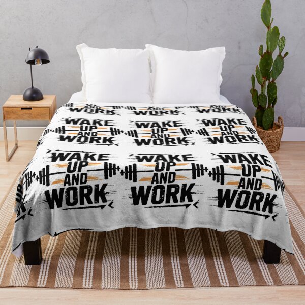Item preview, Wake Up And Work Relentless Gym Motivation Art designed and sold by Mido tee art shop.
