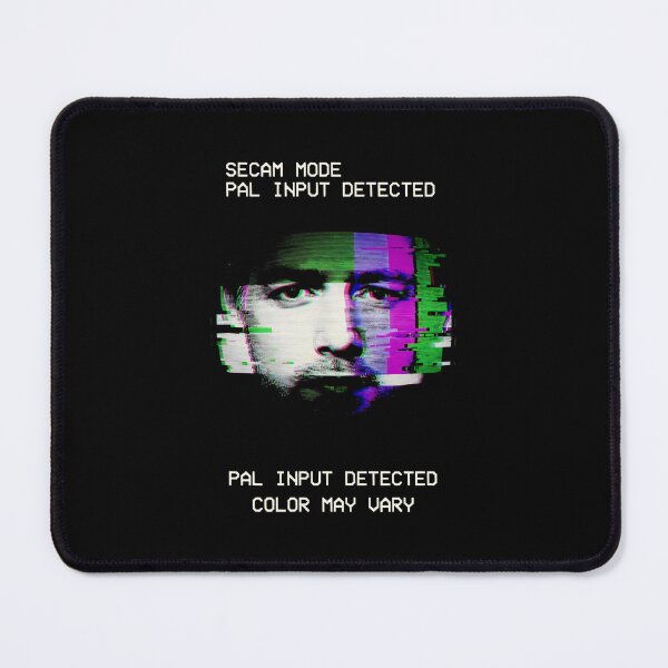Item preview, SECAM Mode PAL Input Detected Glitch Art Retro TV Screen Design designed and sold by SplashTastic.