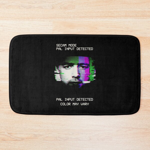 Item preview, SECAM Mode PAL Input Detected Glitch Art Retro TV Screen Design designed and sold by SplashTastic.