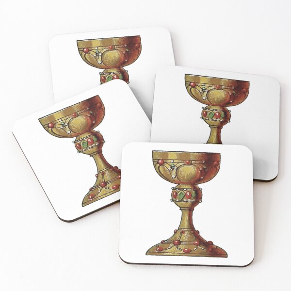 Item preview, Medieval Goblet Illustration, Golden Goblet, Gold Chalice, Manuscript Art designed and sold by HawthorneFlame.