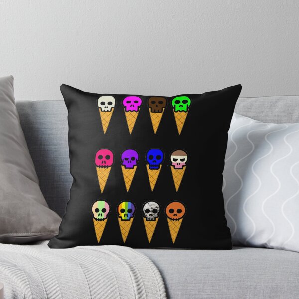 Item preview, Ice Cream Flavors Skulls with Cones designed and sold by aprilwebbartist.
