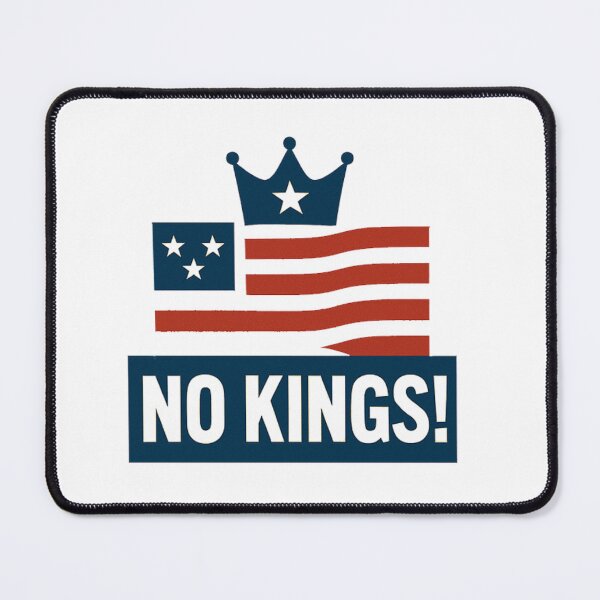 Item preview, "No Kings" slogan used in the US during mass protests designed and sold by JaroDesign2023.