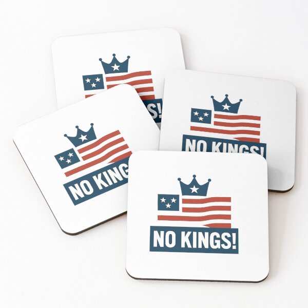 Item preview, "No Kings" slogan used in the US during mass protests designed and sold by JaroDesign2023.