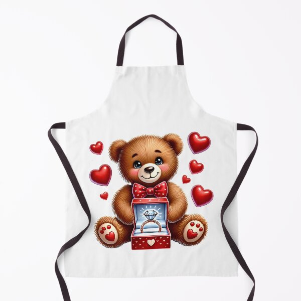 Item preview, Valentine Teddy Bear - Cute Love Heart Gift Mascot designed and sold by FuzionRaptor.